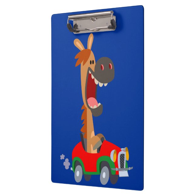 Niedliche Motorisierte Cartoon-Pferdeklammer Klemmbrett (Links)