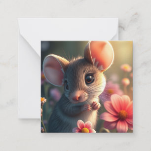 Niedliche Mouse-Note Mitteilungskarte