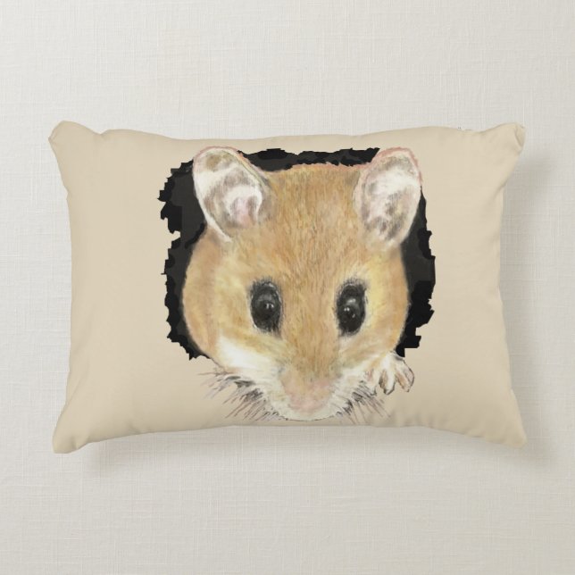 Niedliche Mouse-Pinguine-Kunst Zierkissen (Vorderseite)