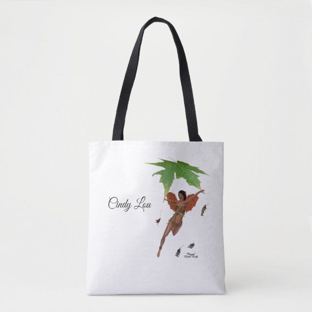 Niedliche Mühle mit braunen Wings Totbeutel Tasche (Vorderseite)
