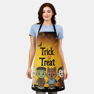 Niedliche Mumie, Frankenstein, Dracula, Werwolf Schürze