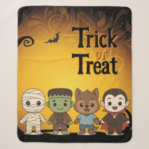 Niedliche Mumie, Frankenstein, Dracula, Werwolf Sherpadecke