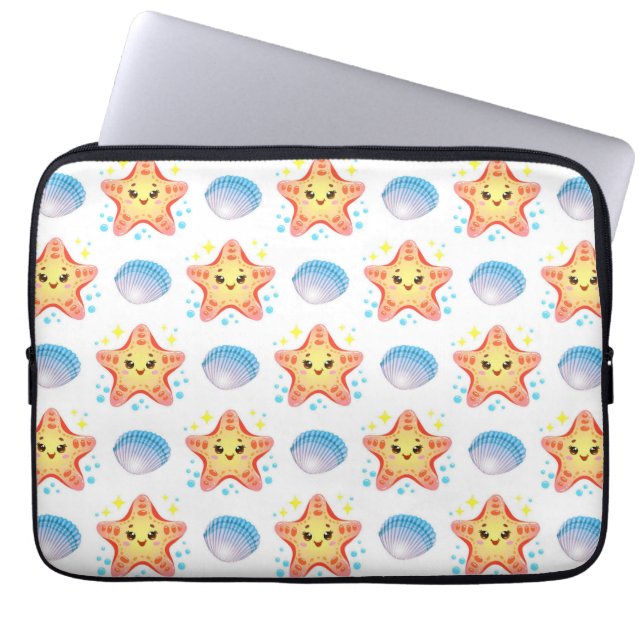 Niedliche Muscheln Laptopschutzhülle (Vorderseite)