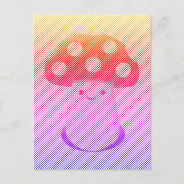 Niedliche Mushroom Art Postkarte (Vorderseite)