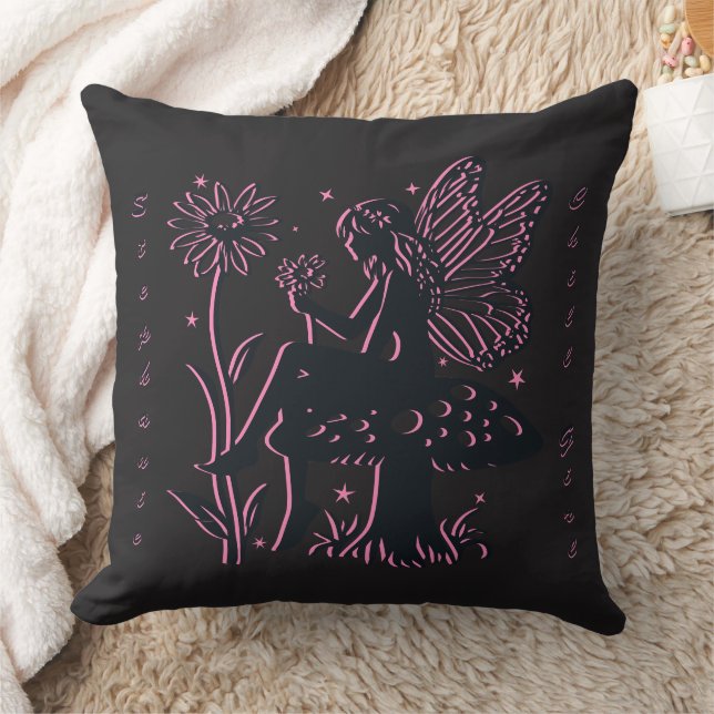 Niedliche Mushroom und Blume Kissen (Decke)