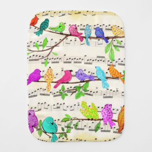 Niedliche Musical Birds Symphony - Happy Song  Baby Spucktuch