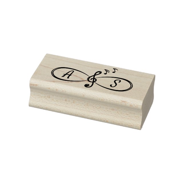Niedliche Musikereignisse Treble Clef Unfinity Mon Gummistempel (Stempel)