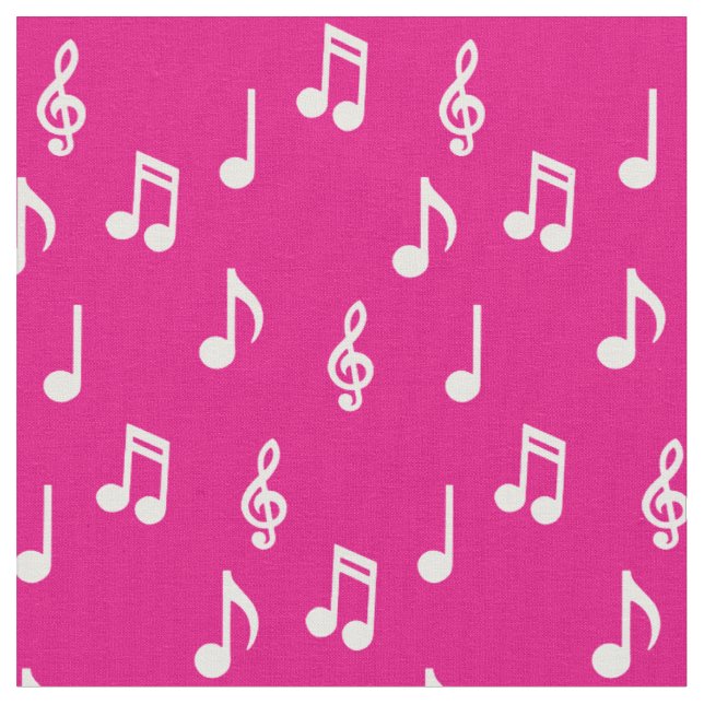 Niedliche Musiknote Musikerlehrer Stoff (Nahaufnahme)