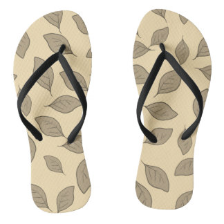 Niedliche Muster Blätter Tasse Packpapier Flip Flops