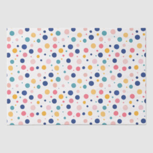 niedliche Muster farbige Kreise Polka Punkte Seidenpapier