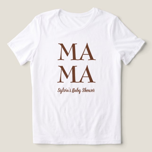 Niedliche Mutter, die Baby-Dusche Frauen T - Shirt (Design Vorderseite)