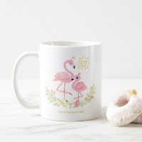 Niedliche Mutter und Tochter Flamingo Glitzer Flor