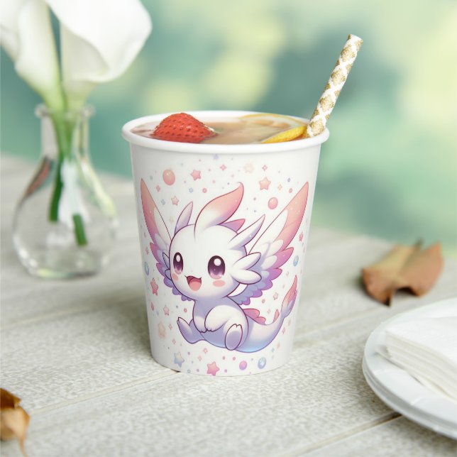 Niedliche Mythische Dragon Baby-Dusche Pappbecher (In Situ)