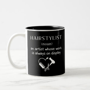 Niedliche NachrichtenübermittlungsgIF für Haarstyl Zweifarbige Tasse