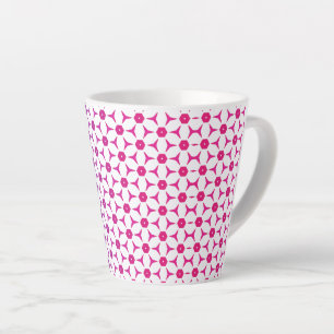 Niedliche nahtlose Blumenlatte Milchtasse