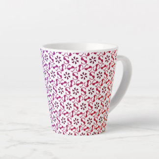 Niedliche nahtlose, schöne Musterlatte Milchtasse