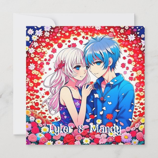 Niedliche Namen für Personalisierte Anime-Paare (Vorderseite)