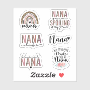 Niedliche Nana, Geschenk für Oma, Großmutter-Gesch Aufkleber