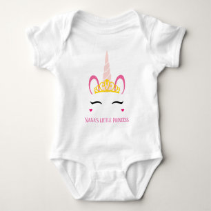 niedliche Nana's kleine Prinzessin fügt Text hinzu Baby Strampler