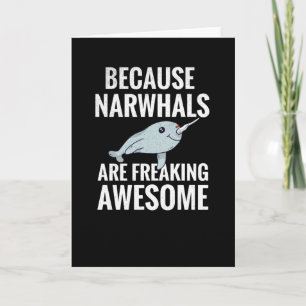 Niedliche Narwhal-Geschenke   Narwhal Lover Liebe  Karte