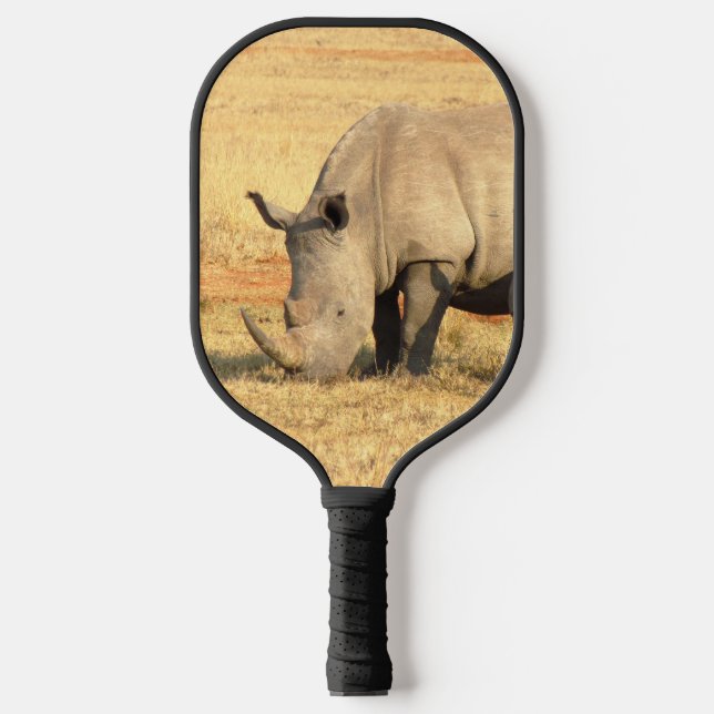 Niedliche Nashörner in Afrika Pickleball Schläger (Vorderseite)