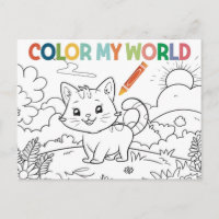 Niedliche Naturliebhaber Kittenfarbseite