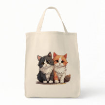 Niedliche Naturtotentasche von Cat Lover - Öko fre