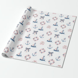 Niedliche nautische und Coquette Infusion! Geschenkpapier