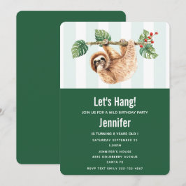 Niedliche Neigung zum Geburtstag im Wasser Einladung