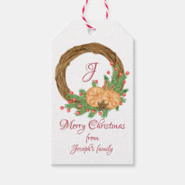 Niedliche Nest-Weihnachten Geschenkanhänger