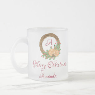 Niedliche Nest-Weihnachten Mattglastasse