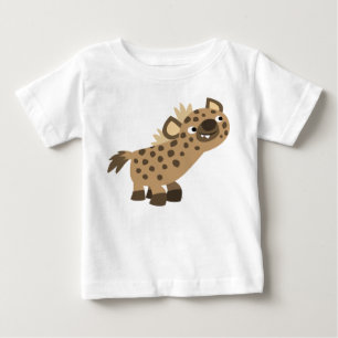 Niedliche Neugierige Cartoon Hyena Baby T - Shirt