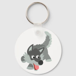 Niedliche Neugierige Cartoon Wolf Schlüsselanhänge Schlüsselanhänger