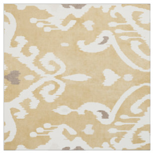 Niedliche neutrale beige-Ikat-Stammmuster Stoff