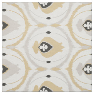 Niedliche neutrale, grau-beige Kat-Stammmuster Stoff