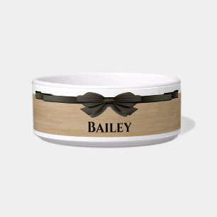 Niedliche neutrale Hundeschale mit Ribbon/Bow Napf