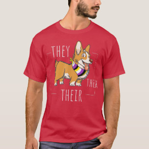 Niedliche nicht binäre Korgi, die sie ihre Agenden T-Shirt