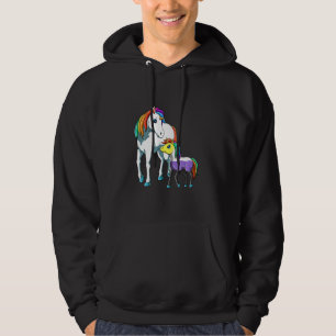 Niedliche nichtbinäre und Genderqueer Unicorn Mama Hoodie