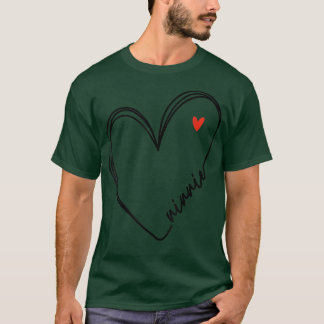 Niedliche Ninnie mit Herzkranken Frauen Mama Mutte T-Shirt