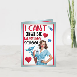 Niedliche Nostalgie-Krankenschwester Pinup in der  Dankeskarte