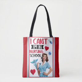 Niedliche Nostalgie-Krankenschwester Pinup in der  Tasche