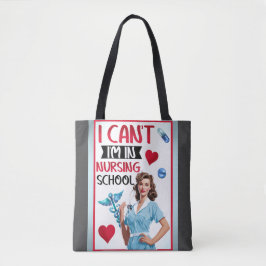 Niedliche Nostalgie-Krankenschwester Pinup in der  Tasche