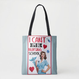 Niedliche Nostalgie-Krankenschwester Pinup in der  Tasche