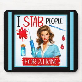 Niedliche Nostalgie Pinup für ein Leben Mousepad