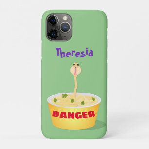Niedliche Nudeln Schlange Cartoon Illustration Spa Case-Mate iPhone Hülle