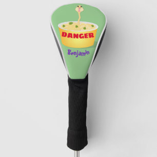Niedliche Nudeln Schlange Cartoon Illustration Spa Golf Headcover