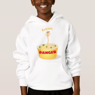 Niedliche Nudeln Schlange Cartoon Illustration Spa Hoodie