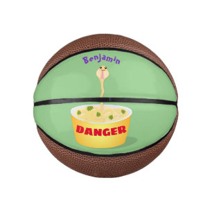 Niedliche Nudeln Schlange Cartoon Illustration Spa Mini Basketball
