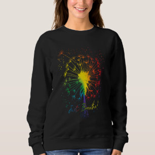 Niedliche nur blühen Löwenzahn Tattoo Pfeile atmen Sweatshirt
