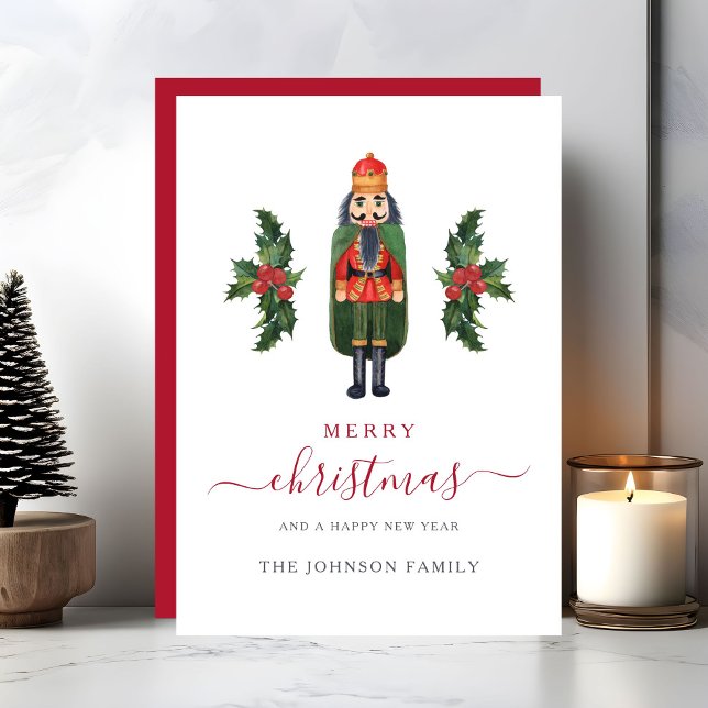 Niedliche Nutcracker Weihnachten (Cute Nutcracker Christmas Holiday Card)